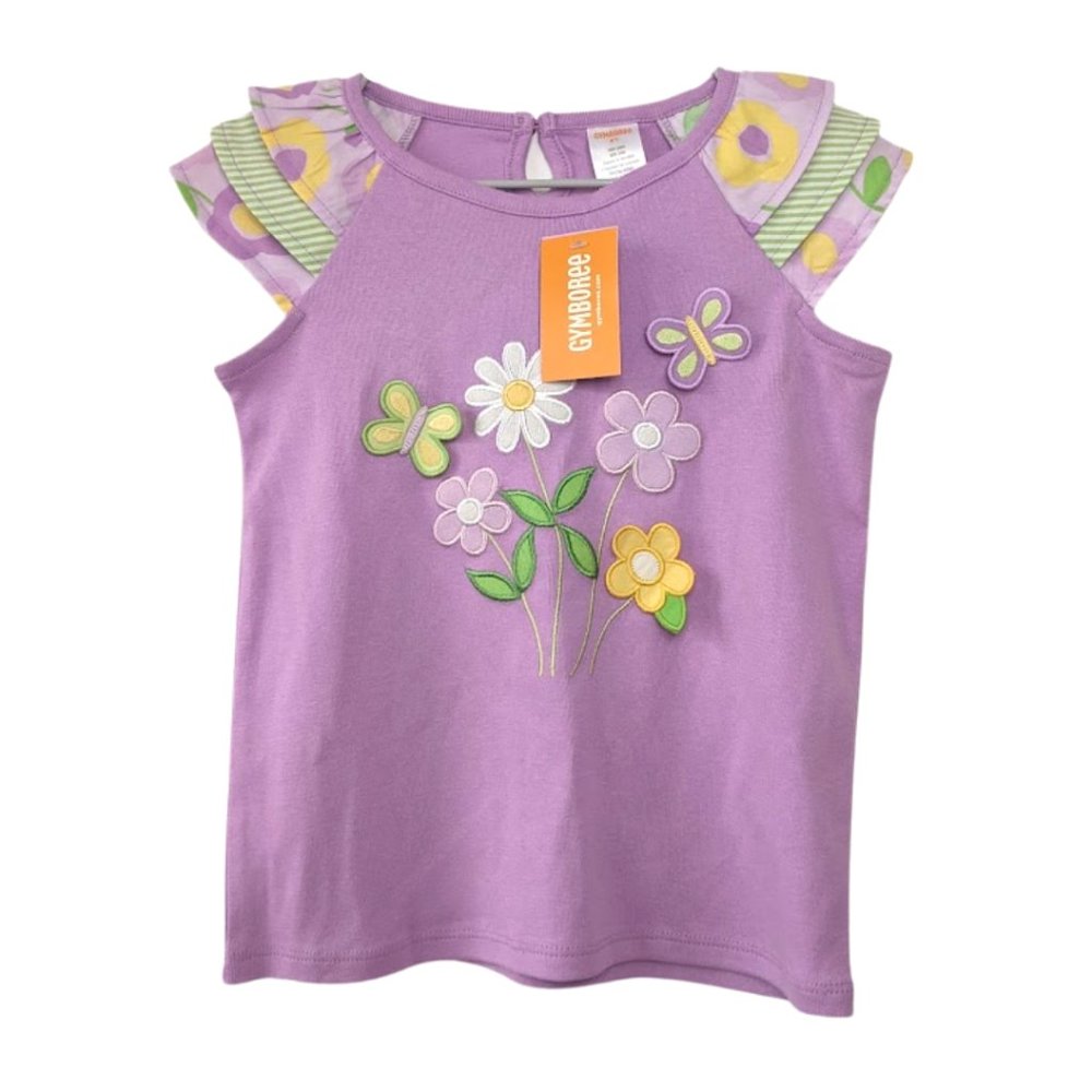 NWT Gymboree Girls' Purple Floral Top Size 5T